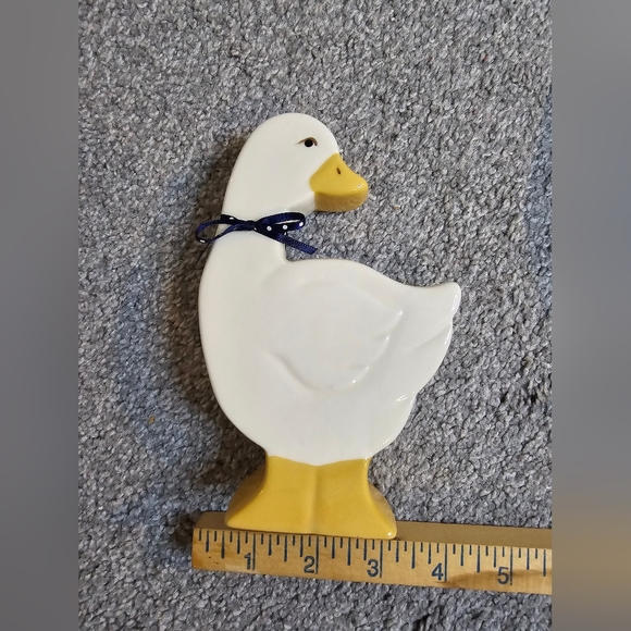 Vintage 1980's Set of 3 Ceramic Sitting Geese Ducks Goose - Picture 4 of 5